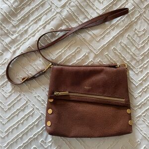 Hammitt Brown VIP Med Crossbody Bag with Gold Accents